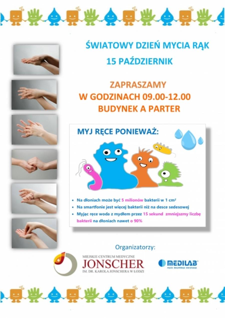 ŚWIATOWY DZIEŃ MYCIA RĄK 15.10.2019 