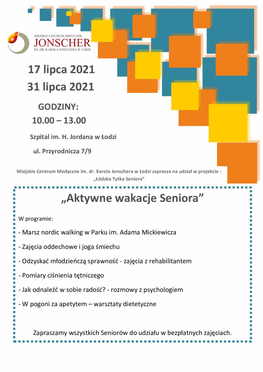 AKTYWNE WAKACJE SENIORA 