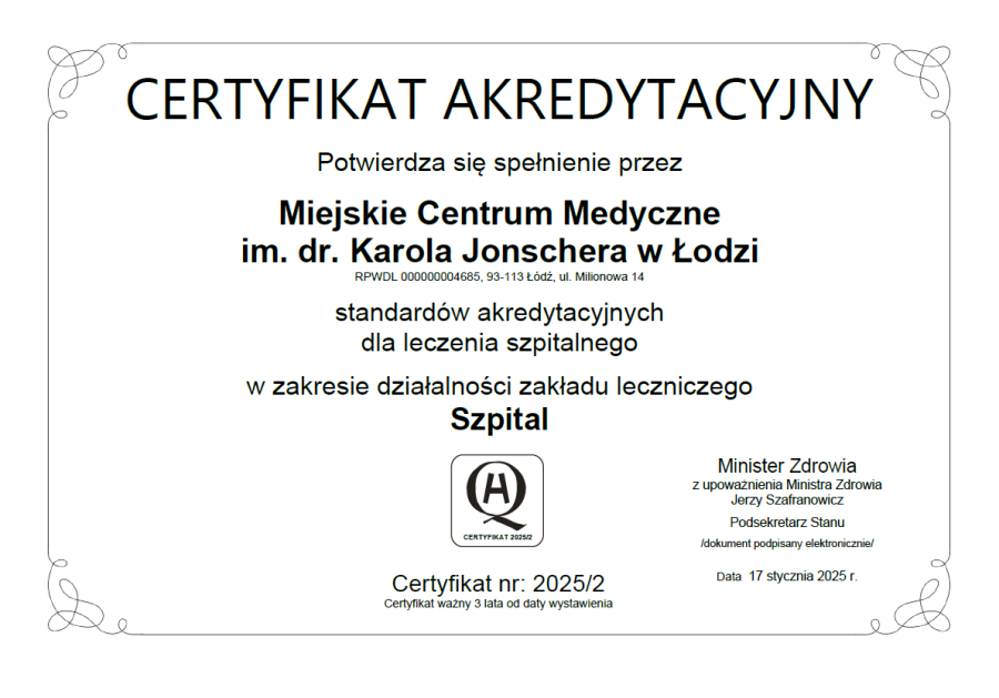 Certyfikaty 